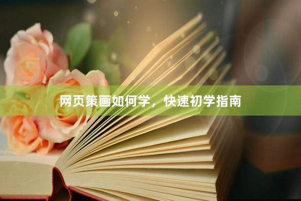 网页策画如何学,快速初学指南
